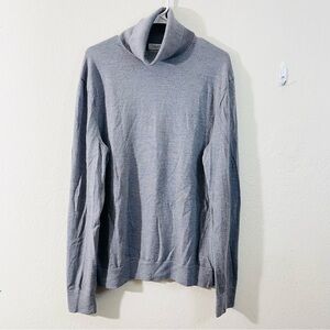 Calvin Klein Merino Wool Turtleneck Sweater Men Medium Lightweight Old Money